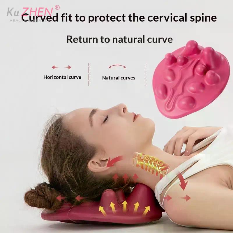 1pc Cervical Acupressure Massager Ergonomic Neck Massage Pad Dredging Acupuncture Point Back MassagePillow Relieve Low Back Pain