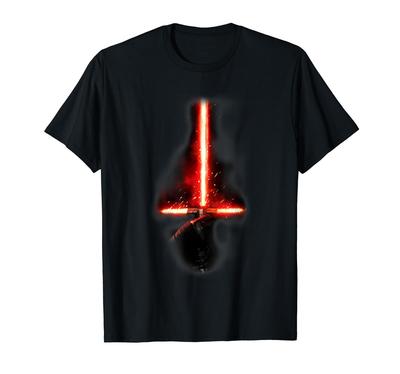 The Force Awakens Kylo Ren Red Lightsaber Poster T-Shirt