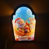 Miroir Hologramme Noël Design Père Noël Led Nouveauté Miroir Festif Ornement Décoration Moderne Pour Fenêtre Noël Bureau
