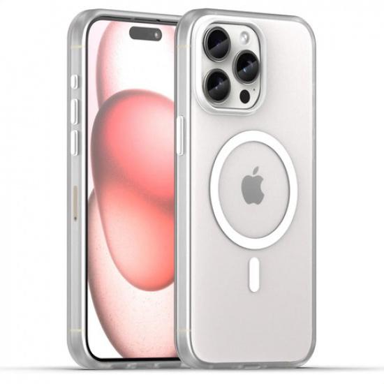 Magnetic Phone Case For iPhone 15 Pro Max Matte Magnetic Protective Cover