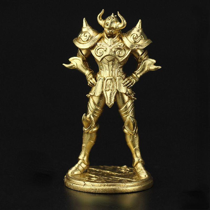 5cm Anime Saint Seiya Figures Metal Brass Zodiac Sign Soldier Model Toys Board Game Chess Pieces Ornaments Christmas Gift