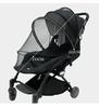 Universal Baby Stroller Mosquito Net with Zippered Embroidered Chrysanthemum Design