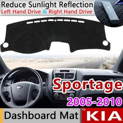 Sportage 2005 için 2006 2007 2008 2009 2010 JE KM Kaymaz Mat Dashboard Kapak Pad Güneşlik Dashmat Halı Araba Aksesuarları R
