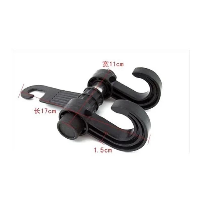 2Pcs Universal Car Seat Back Storage Hook Sundries Hanger Bag Holder Multifunction Car Hooks Vehicle Storage Organizer