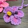 Polyester Car Pendant Crochet Design Hibiscus Crocheted Decoration Crochet Flowers  Home Decor