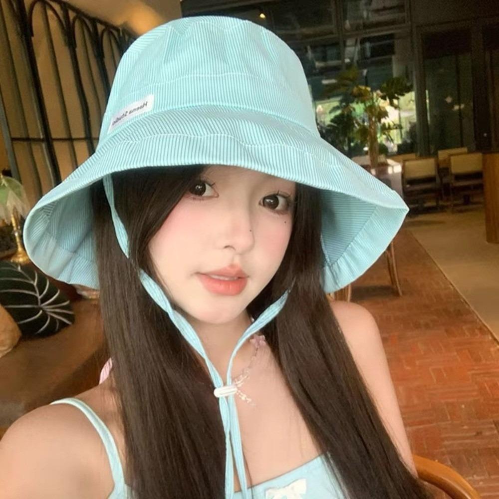 Wide Brim Fisherman Caps Candy Color Sun Hats Fashion Summer Cap Women