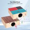 BCDYH Cajon Wooden Drum Flat Hand Drum Percussion Instrument with Adjustable Strap Portable Box Drum for Beginners, Travel, and Parties Hand Drum