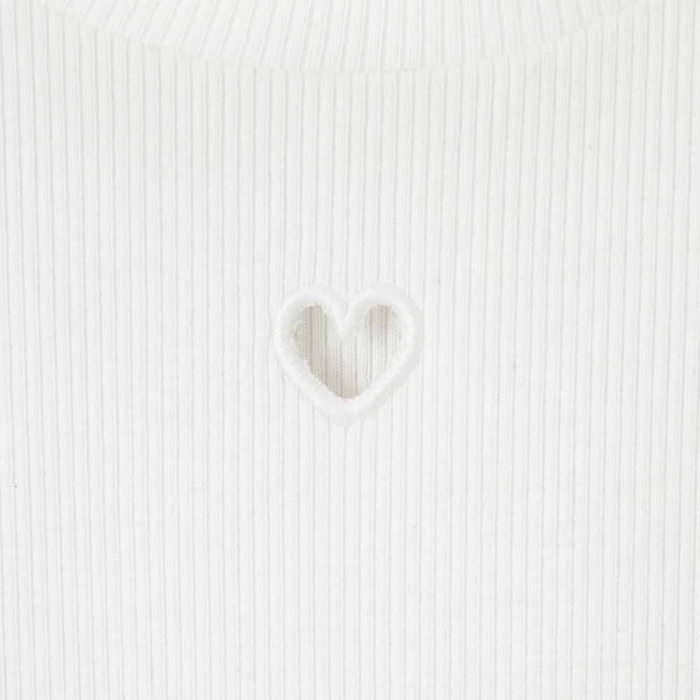 Gu By Uniqlo Girls HearT CuT OuT Rib T  Sleeveless 