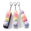Backpack Pendant Cat's Paw Keyboard Fidget Toy Colorful Design KeyCap Keychain  Office Use