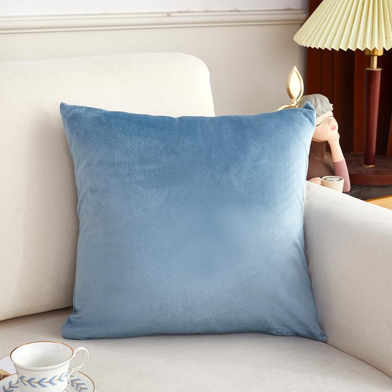 Nordic Style Effen Velvet Kussen Taillekussen Effen Kleur Bankkussen Kantoor Taille Rugkussen 40*40cm