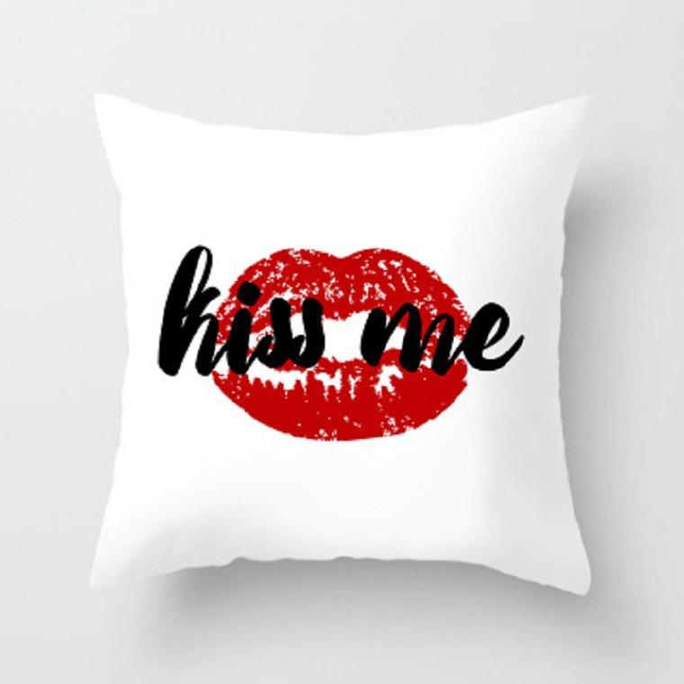 Valentine'S Day Series Patterns Throw Pillow Cover With Short Plush Print For Living Room Sofa Decoration Cushion Cover
