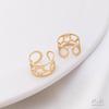 14K Gold-Filled Color-Preserving C-Shaped Ear Clip No Piercing Cuff Earrings - Handcrafted Jewelry Accessories