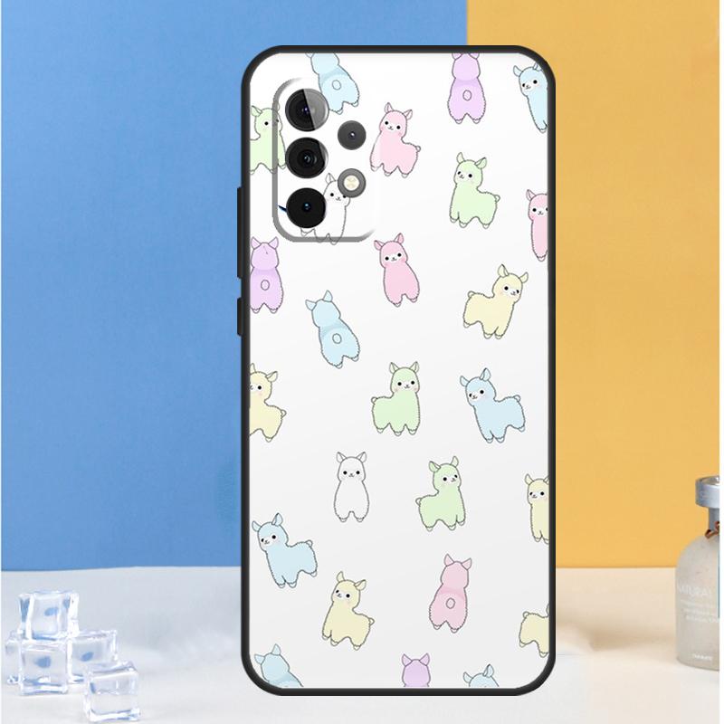 Cartoon Alpaca Llama For Samsung Galaxy A05 A06 A13 A33 A53 A36 A26 A16 A54 A34 A14 A32 A52 A55 A35 A15 A56 Case
