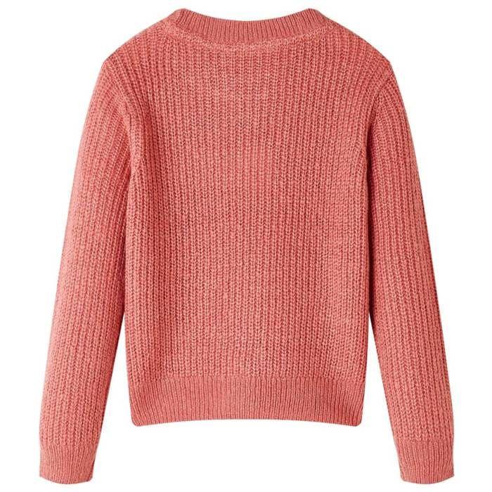 Knitted Pullover for Children Medium Pink 92/104/116/128/140