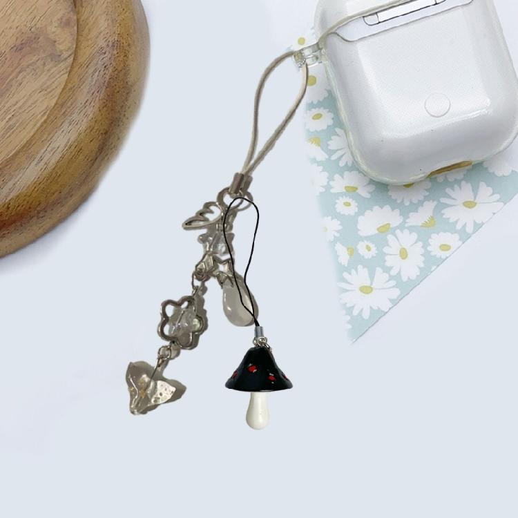 Fun Mushroom Shaped Keychain User Friendly Material Multiple Colors Versatile Decoration For Teens Adults