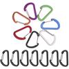 Fishing Tool Aluminum Alloy D-Ring Keychain Climbing Snap Clip Outdoor Camping Keyring Carabiner