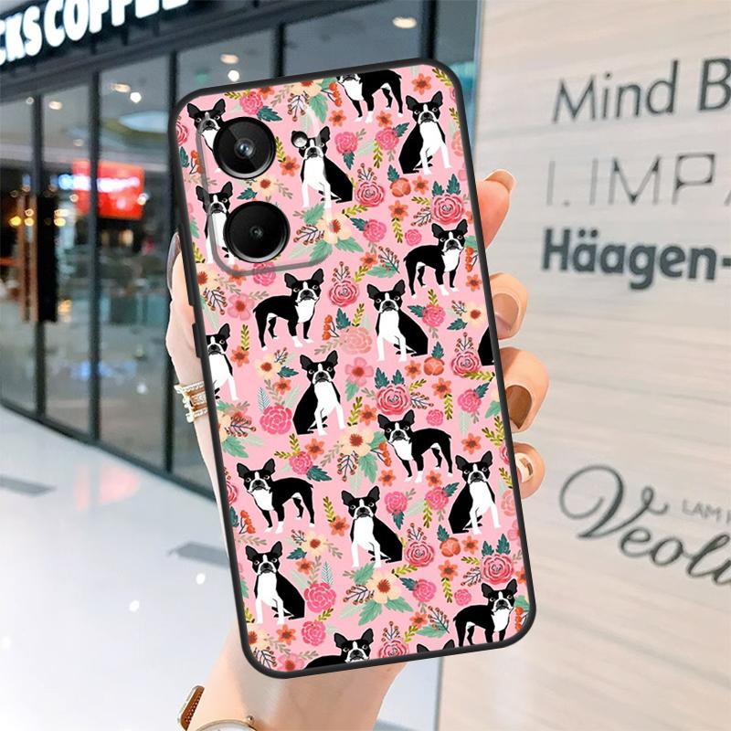 Boston Terrier Dog Case For Realme 15 13 12 10 11 14 Pro Plus GT6 GT7 C15 C35 C53 C55 C61 C63 C65 C67 C71 C75