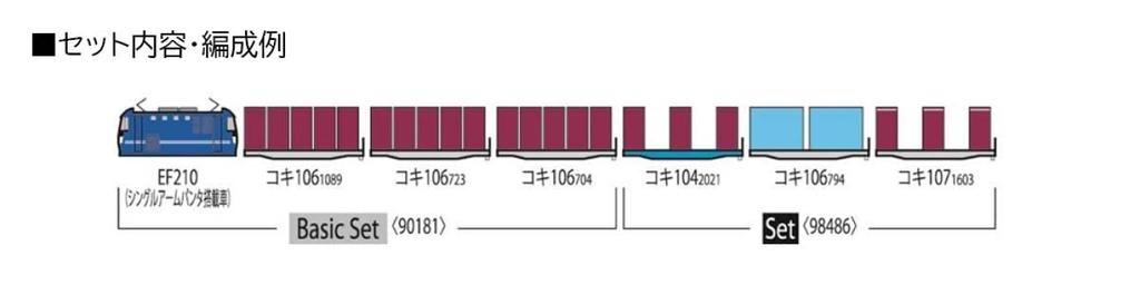 TOMIX N Gauge JR Container Train Addition Set 98486 Railway Model Freight Car