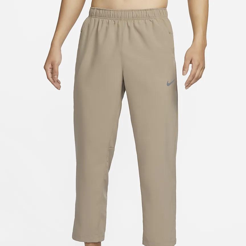 Nike Form Dri-FIT Solid Versatile Straight-Leg Quick-Dry Casual Pants Men Bottoms Khaki Black FB7491-247