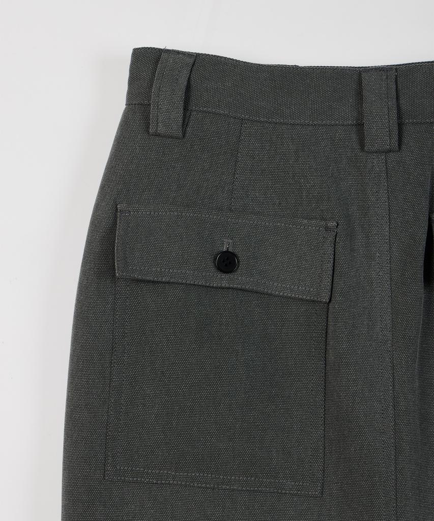 Pildeoseu Woman Pigment Vintage Skirt Deep Khaki