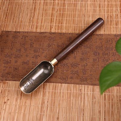 1PC Sandalwood Alloy Tea Spoon Tea Spoon Tea Spoon Kung Fu Tea Set Tea Ceremony Accessories