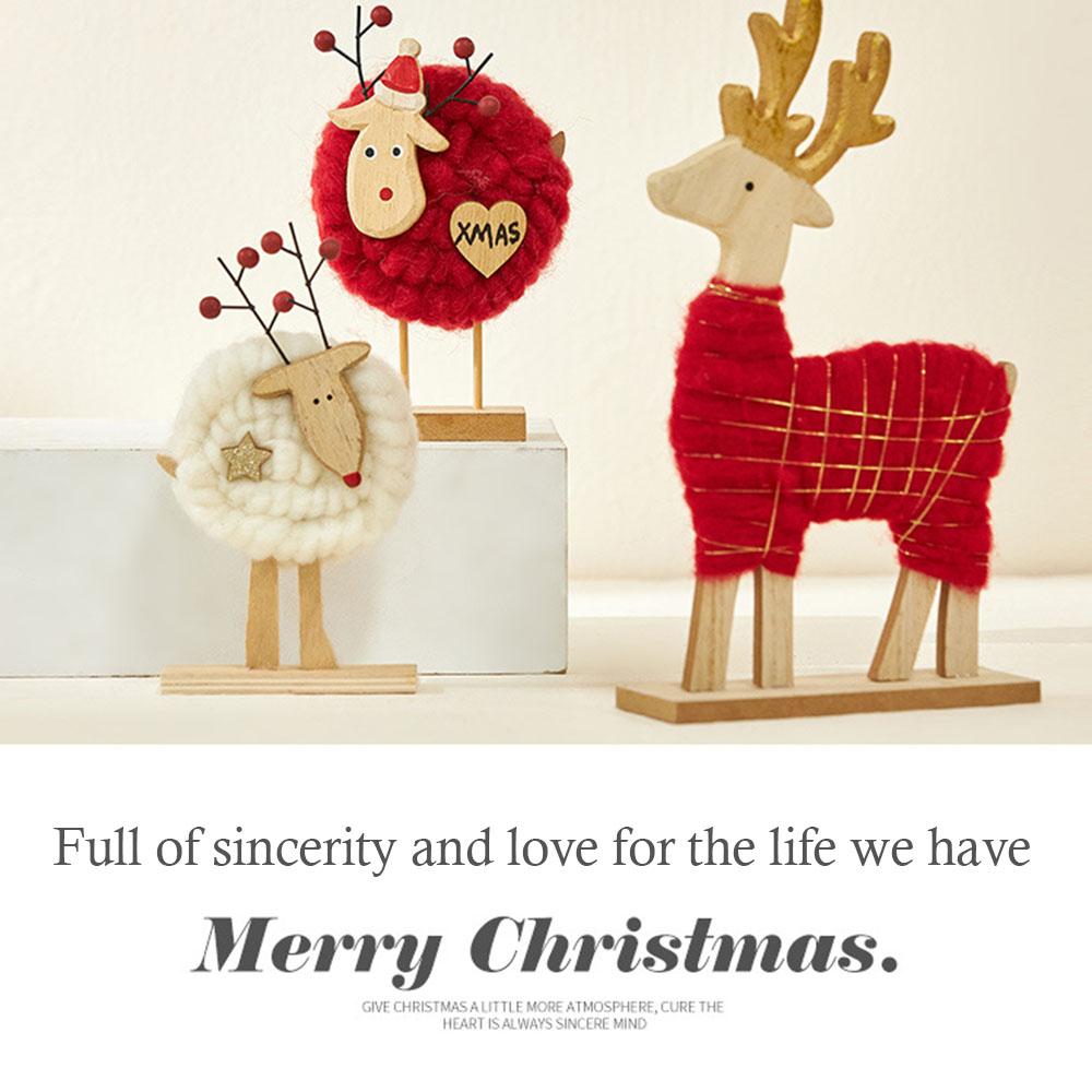 Mini Christmas Desktop Ornament Exquisite Portable Table Handiworks For Daily Use