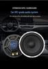 Aluminum Car Audio 6.5" Full-Range Two-Way Speaker System