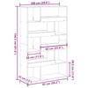 Room Divider Concrete Grey 100 x 33 x 156.5 cm Wood Based Material