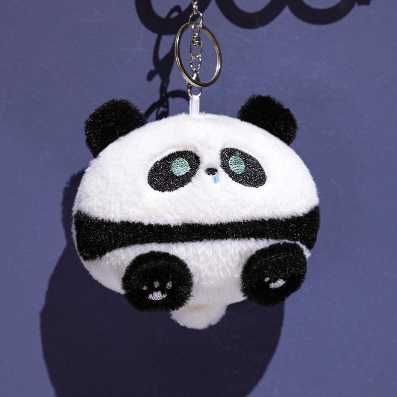 Panda Toy Plush Backpack Keychain Pendant Cartoon Animals Fill Doll Souvenir