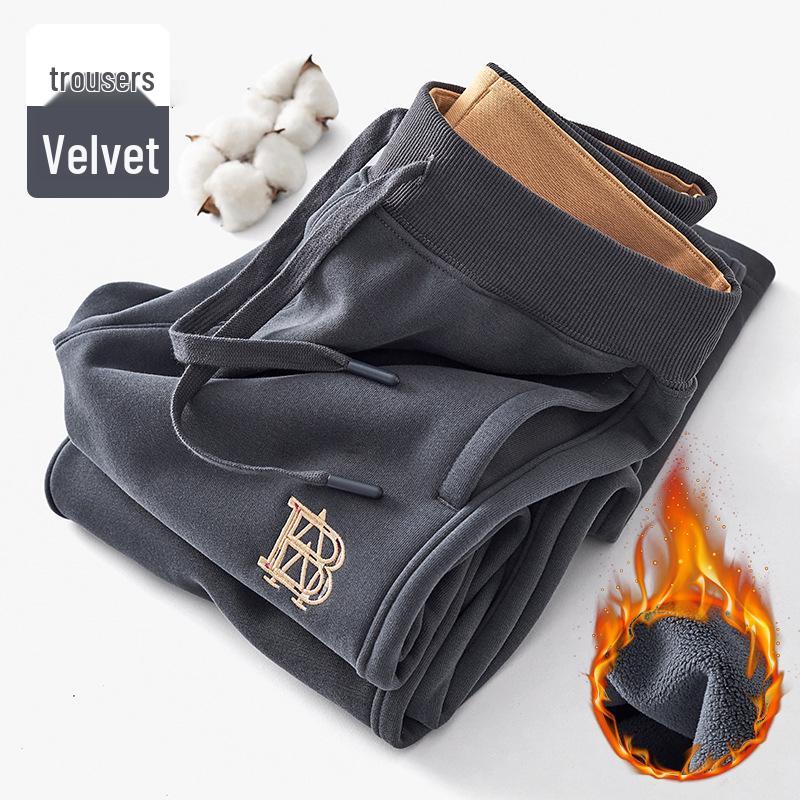 

GAGN Women s Fleece-Lined High Waist Brown Sweatpants, Casual Fit, Straight Leg, Long Draping Style, 2025 New Arrival. 3XL