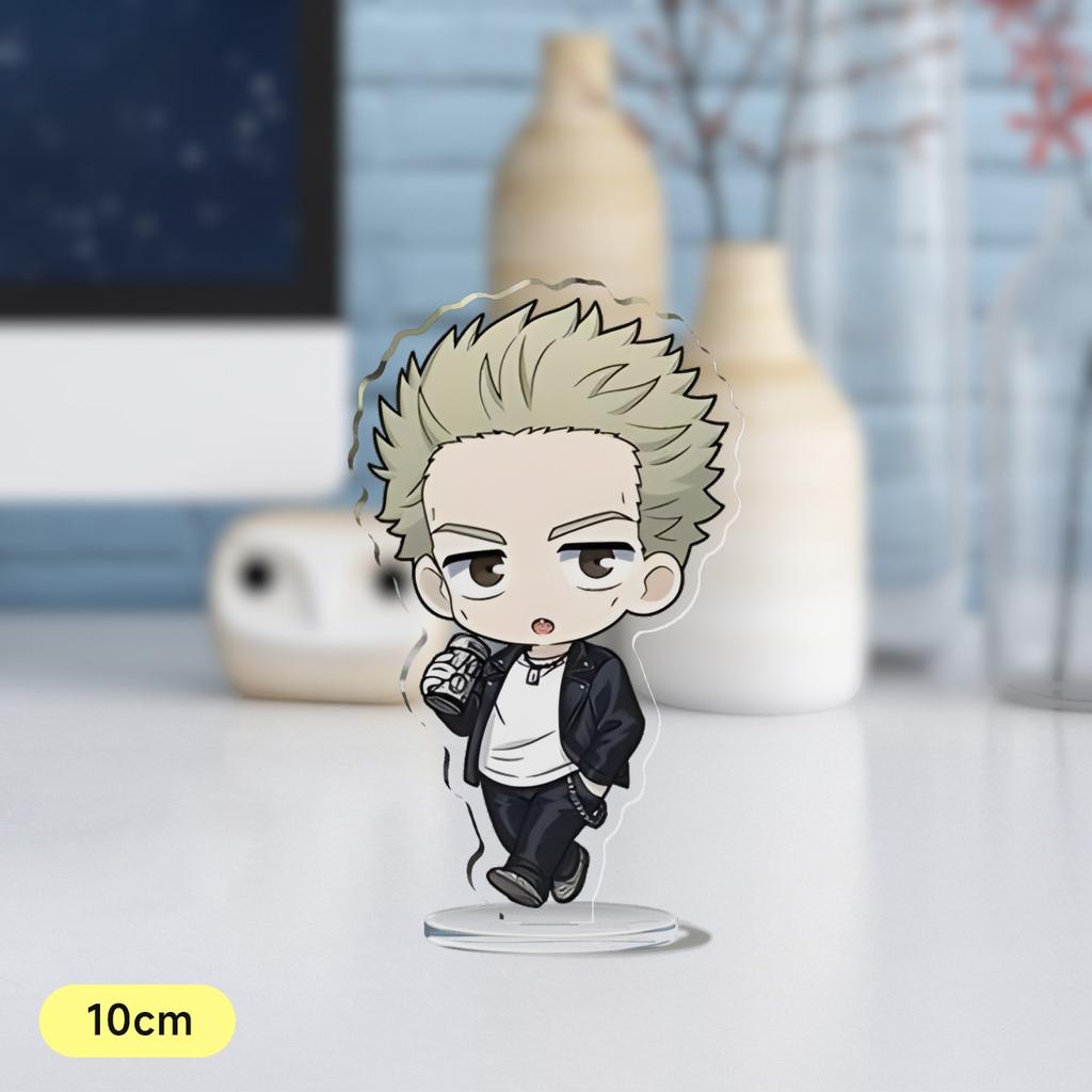 Anime Wind Breaker 10cm Acrylic Stand Sakura Haruka Yukai Akihiko Su Fang Q Version Mini Figure Model Plate Gift
