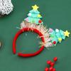 Saisonaler Spaß mit grünem Stoff Weihnachtsbaum Stirnband Einfach zu tragendes Stirnband Ornament für Kinder und Erwachsene Partykostüme