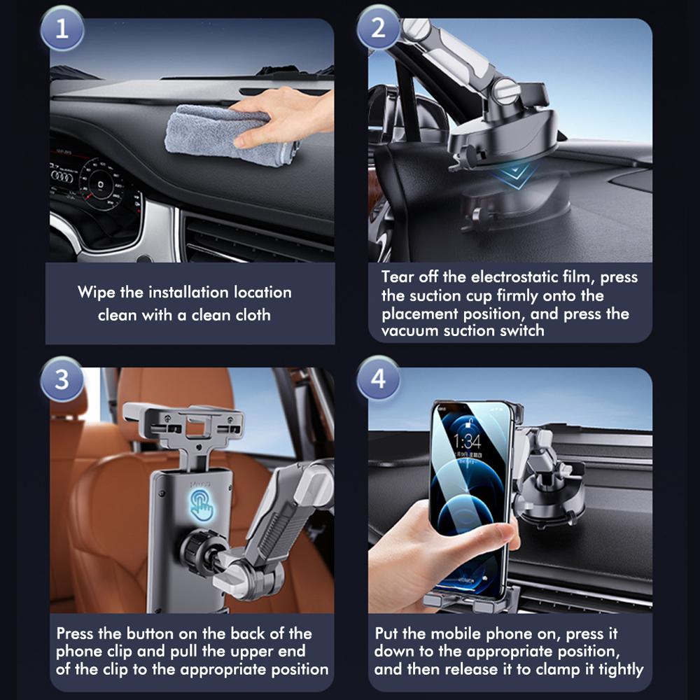 Großer LKW Bus mit Saugnapf Maschinen Gelenkarm Handyhalterung Clip Ipad LKW Bus Auto Armaturenbrett Windschutzscheibe Tablet-Halter