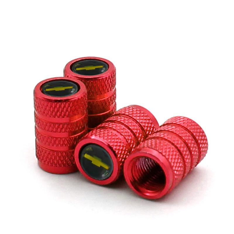 Car Valve Cap Decorative Dustproof Tire Valve Stem Caps For Chevrolet Cruze Impala Malibu Silverado Cobalt Impala Onix SS Trax