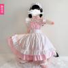 Japanese pink maid outfit short sleeve girl maid dress cosplay Anime cos Cafe maid outfit