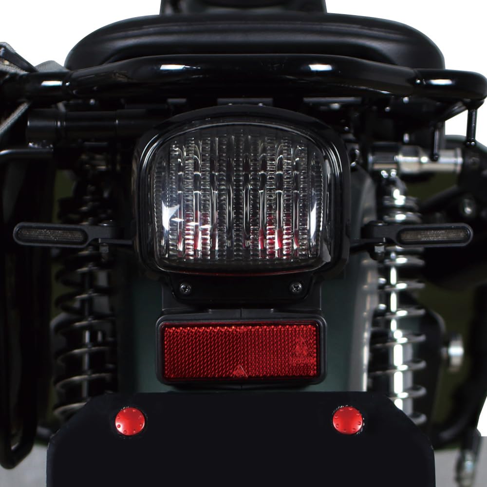 Special Parts Takegawa Oval Mini LED Turn Signal Kit for Cross Cub (TAKEGAWA) (Smoke) 110/50 (JA45/JA60/AA06)