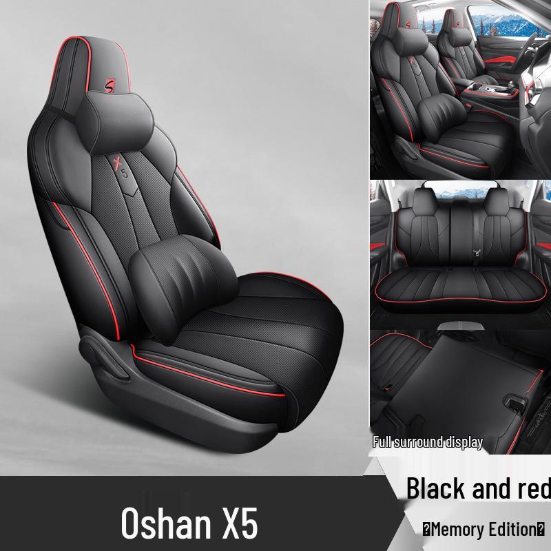New Oshan X5 Leather Car Seat Cushion - Universal Fit, All-Season Comfort for 5-Seat Models