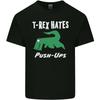 TRex Hasst Liegestütze Fitnessstudio Lustige Dinosaurier Unisex Leichtes Baumwoll-T-Shirt