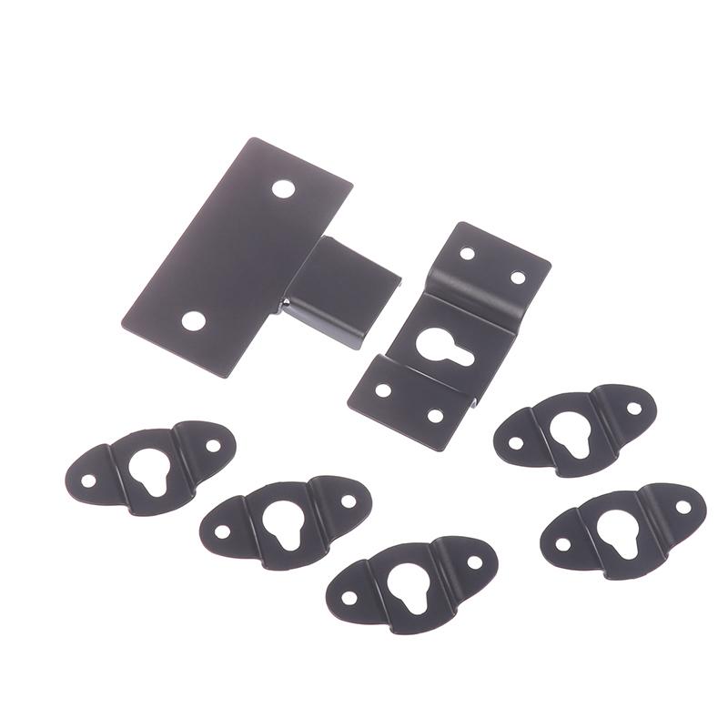 Metal Speaker Brackets Stand Black Wall Mount Iron Hook Hanger Plate For Speaker Surround Sound Bracket Easy To Install