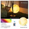 60cm Rechargeable 16-Color Solar Moon Floor Lamp