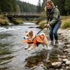 Dog Swim Vest Reflective High Buoyancy Wing Pets Life Jacket Safety Swimsuit for Small Medium Dogs Outdoor Beach Lake Pool