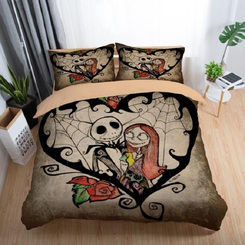 Death Lover Bedding Set King Queen Double Full Twin Single Size Bed Linen Set
