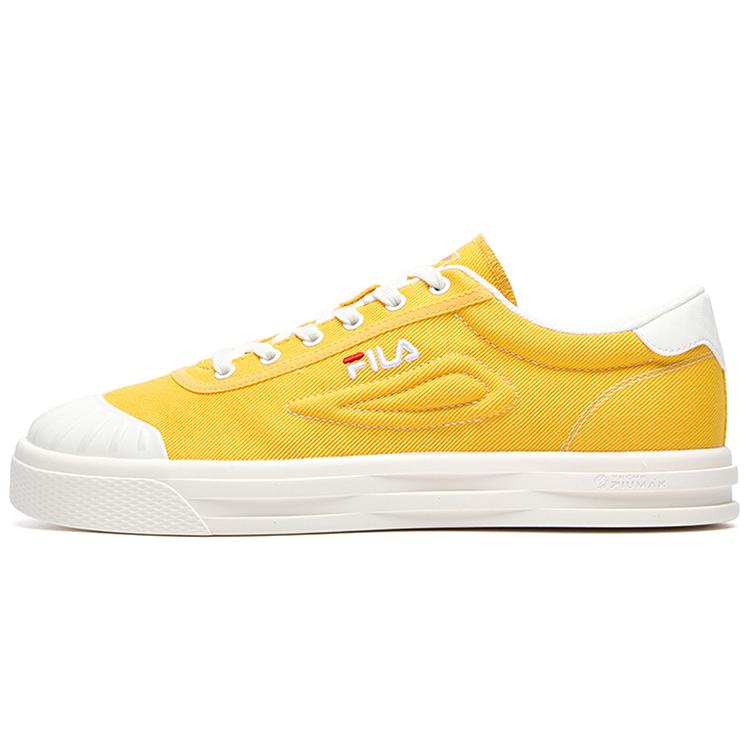 New FILA LUKE Low Top Canvas Shoes Men's Yellow White F12M226308FFS
