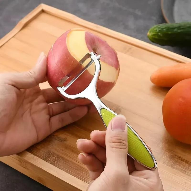 Multifunktions-Gemüseschäler 2 in 1 Edelstahl Kartoffel Karotten Reibe Küchenzubehör Schneider Obst Gemüse Salat Werkzeuge