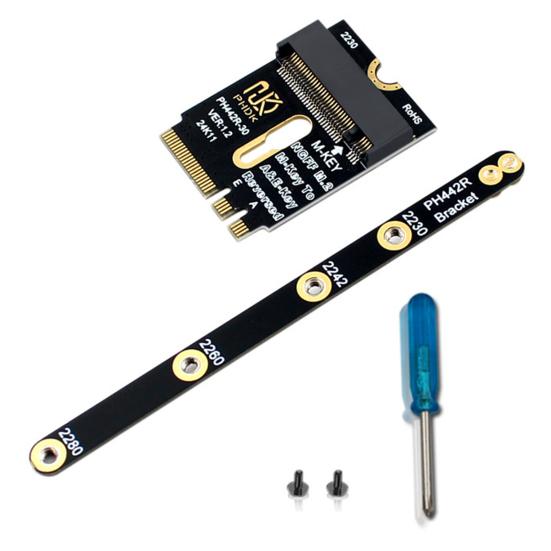 M.2 A&E to NVME SSD Expansion Card Supports 2230/2242/2260/2280 Computer Motherboard M2 Key A-E to NVME SSD PCIe 4.0 Extension Adapter PCB Board