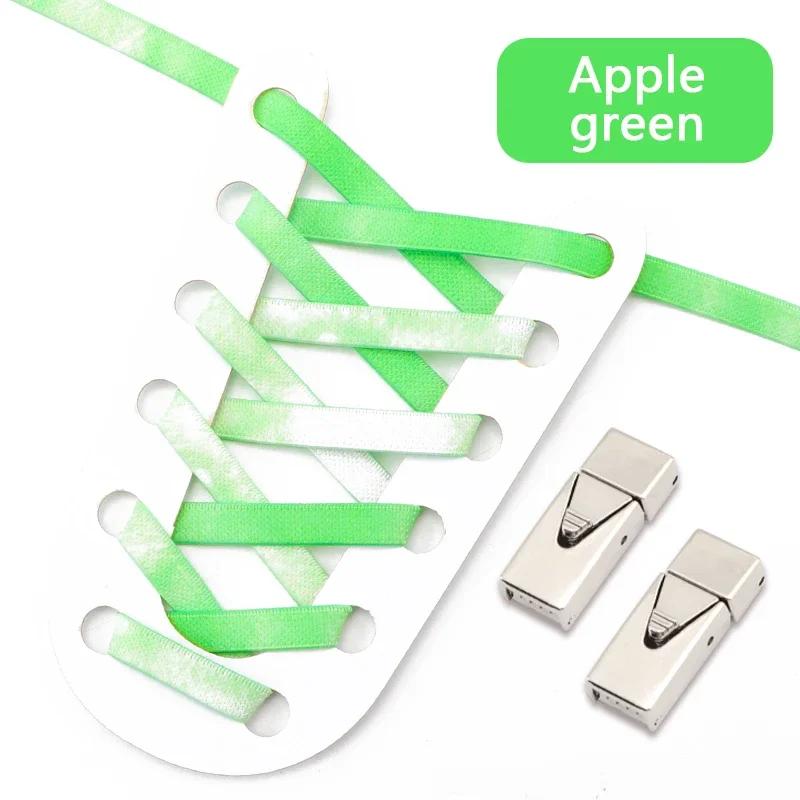 1 Pair Elastic Shoe Laces Rainbow No Tie Shoelaces For Sneaker Men And Women Fashion Leisure Lazy Shoes Lace Rubber Band