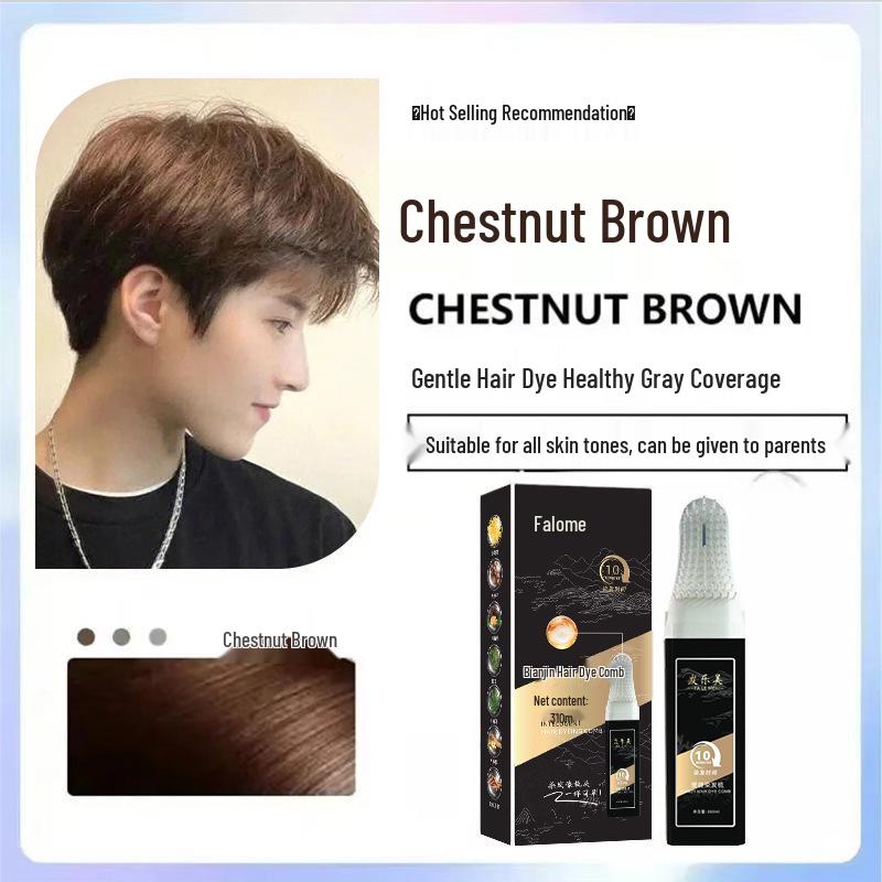 Qiaoneng Natural Black Hair Dye Cream - Smart Gray Coverage for Home Use