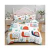 Cute Cartoon Snail Pattern Three-Piece Set Suitable For Boys And Girls Bedroom Decoration Bedding
