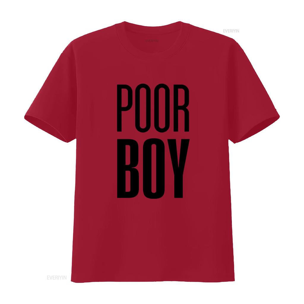 Poor Boy Only Friends Thai Bl Drama Fan T Shirt Black Font Classic Fit Trendy Design for Fans Vintage Washed Designer Clothes