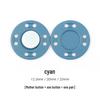 Colored Magnetic Snap Button: Hidden Metal Stud & Eye Closure for Coats and Bags